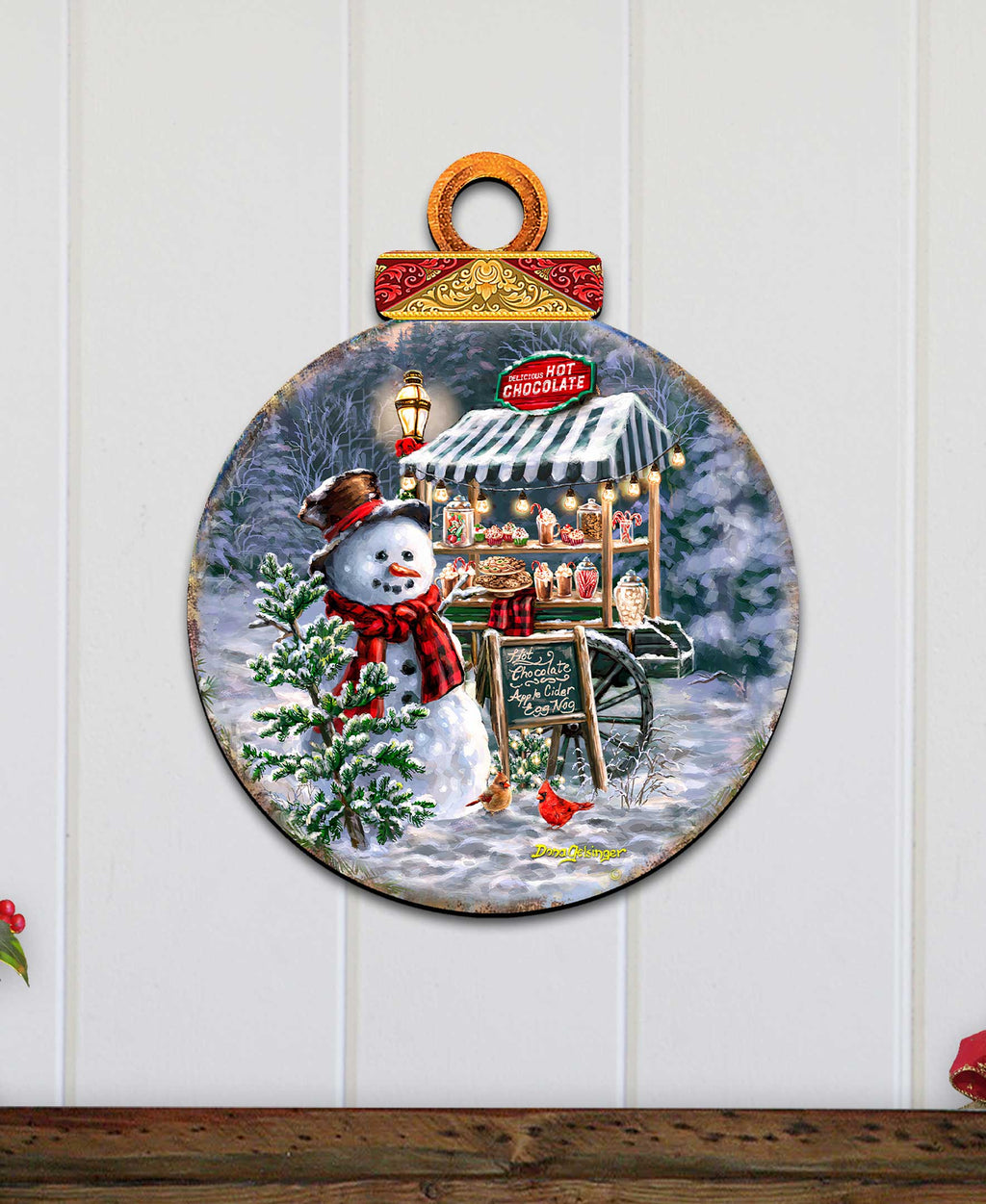 Hot Chocolate Stand - Frosty Fun Holiday Door