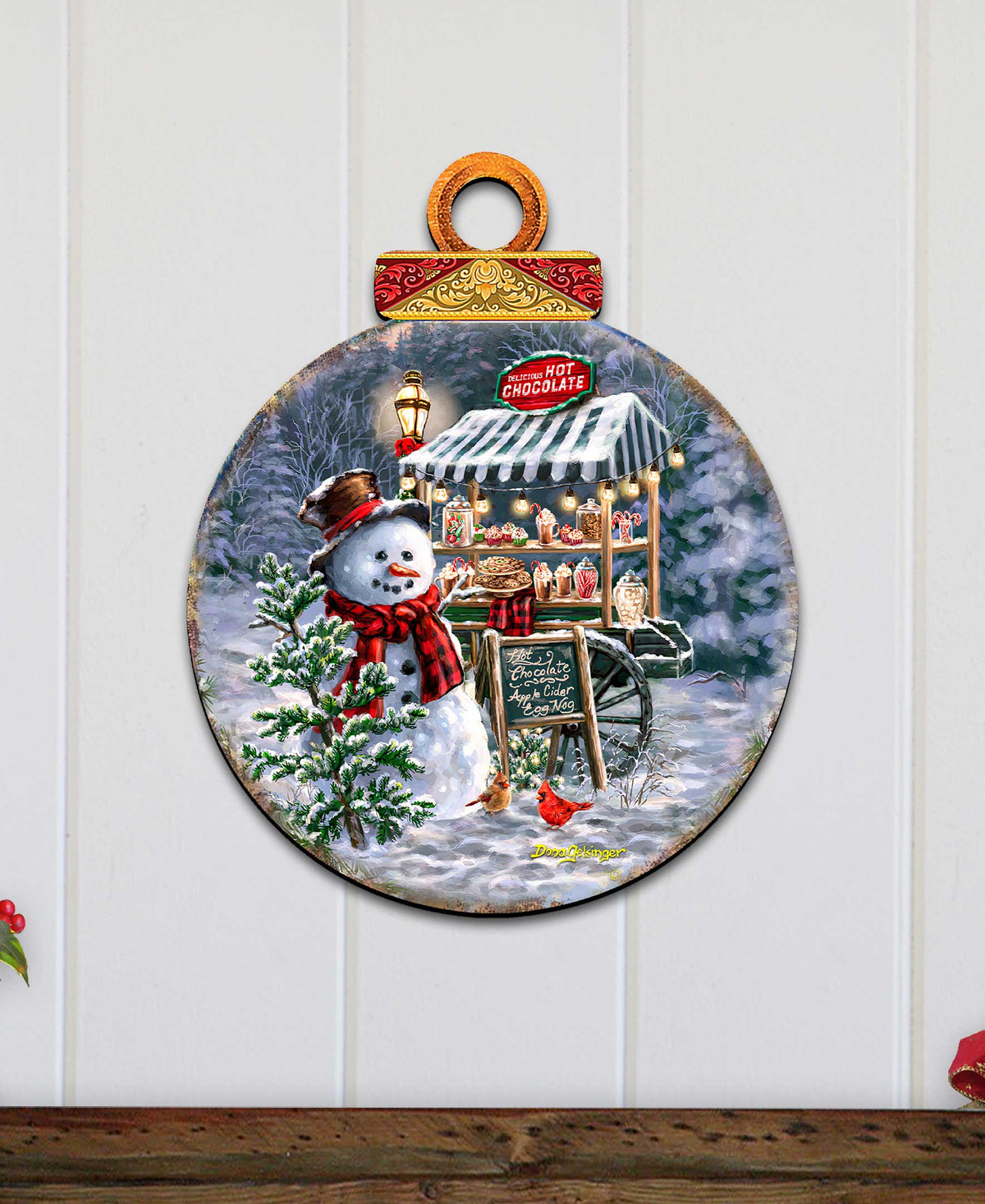 Hot Chocolate Stand - Frosty Fun Holiday Door
