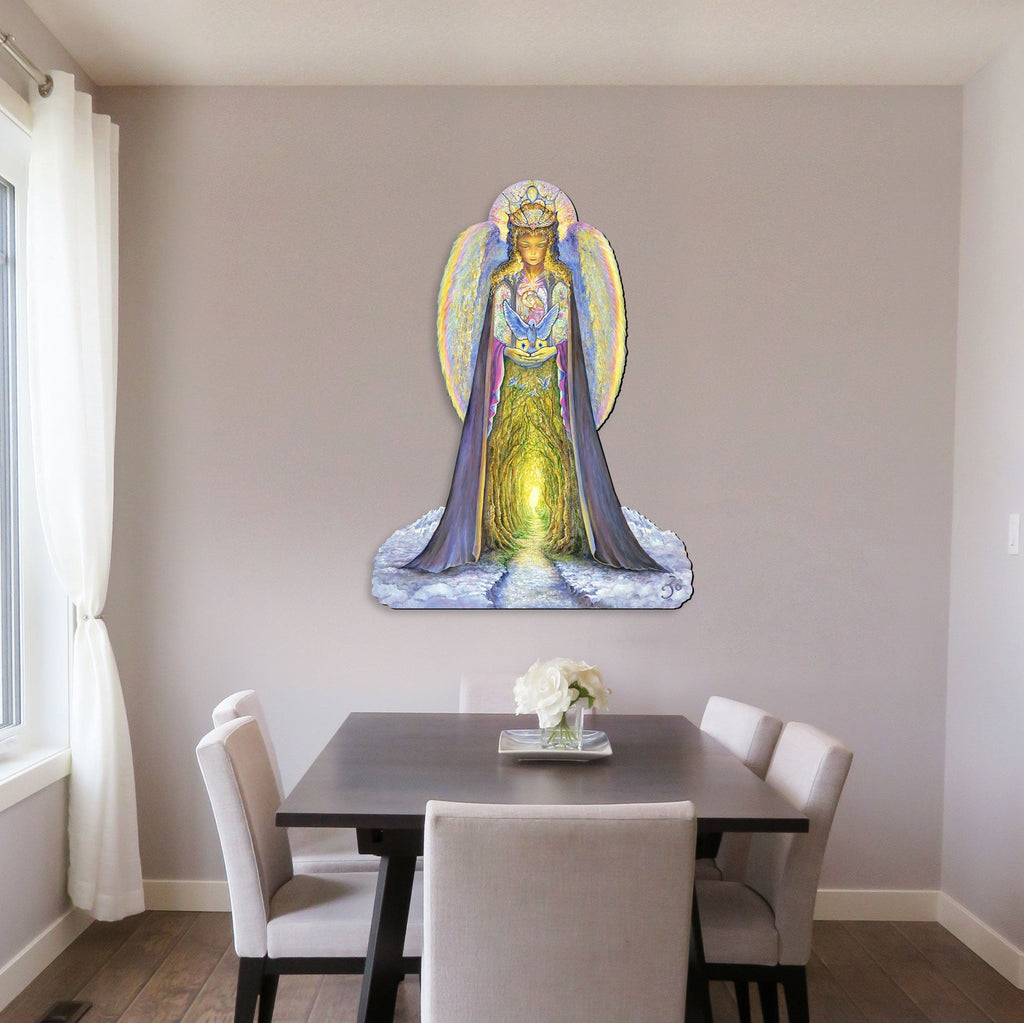 The Angel and the Bluebird Holiday Outdoor Yard Sign