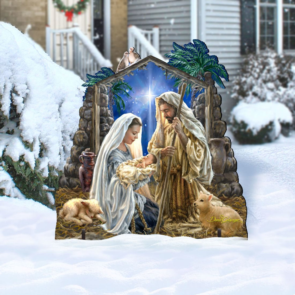Glory to God Nativity Outdoor Decor by D. Gelsinger