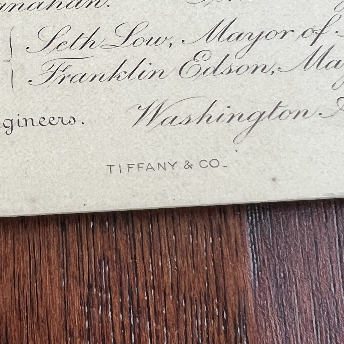 BROOKLYN BRIDGE Original TIFFANY & Co. OPENING CEREMONIES Invitation / Invite