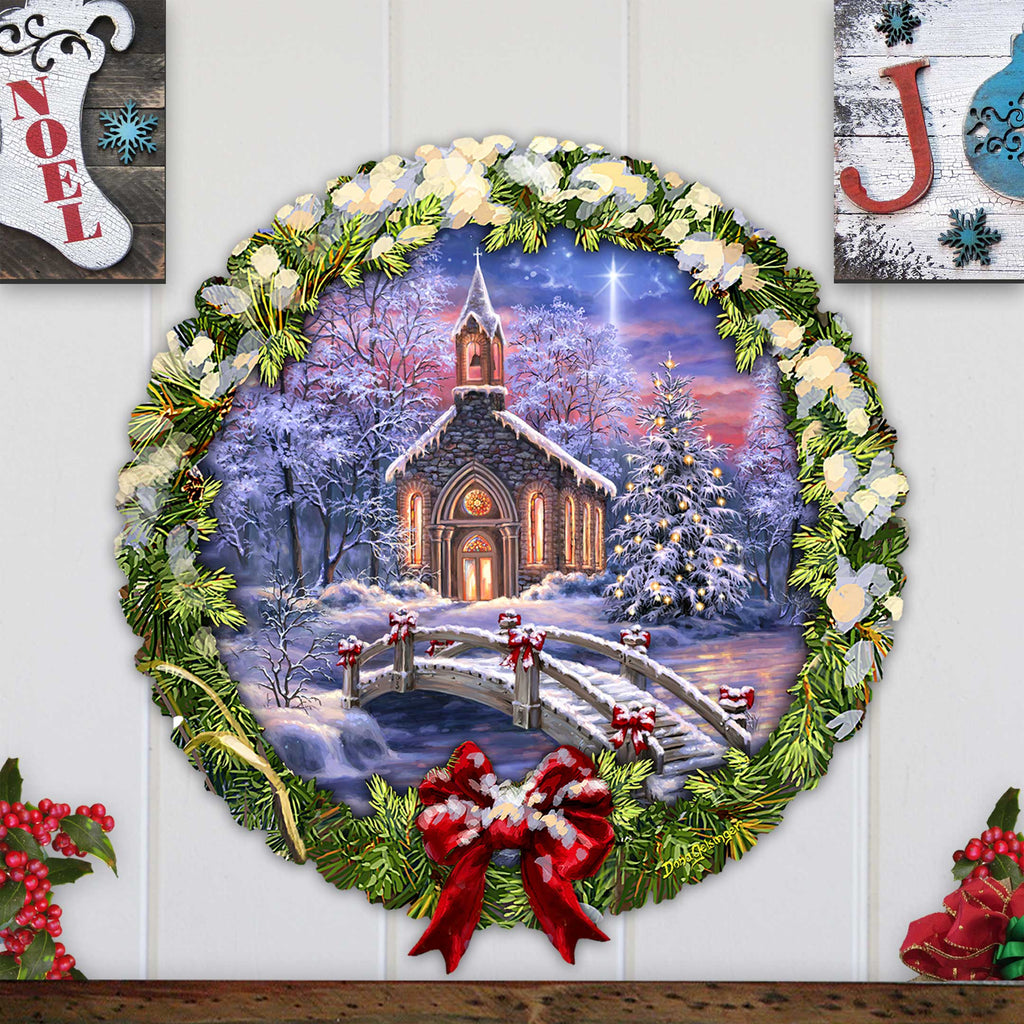 O Come Emmanuel Holiday Door Decor