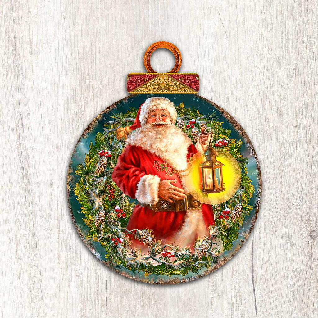 Enchanted Ball Christmas Wreath Santa Door Decor
