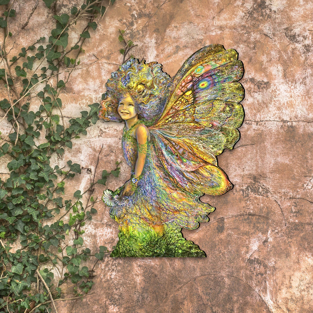 Fairy Holiday Outdoor Yard Sign Josephine Wall