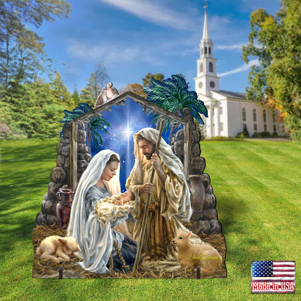Glory to God Nativity Outdoor Decor by D. Gelsinger