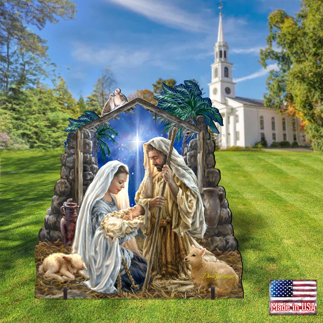 Glory to God Nativity Outdoor Decor by D. Gelsinger