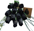 All Black Wooden Rose Bouquet