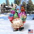 Gift Giver Gnome Dwarf Holiday Outdoor Decor