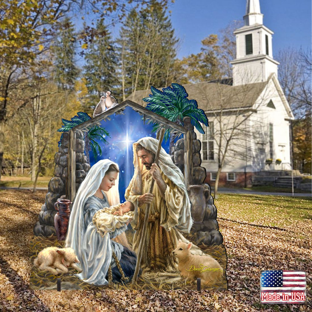 Glory to God Nativity Outdoor Decor by D. Gelsinger
