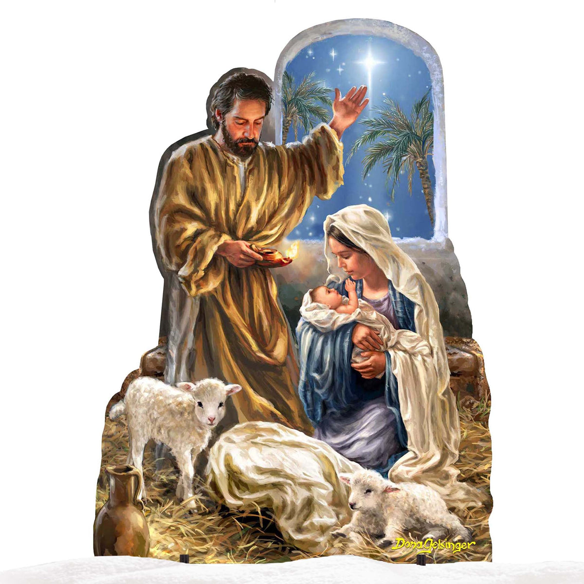 Glory to God Nativity Outdoor Decor