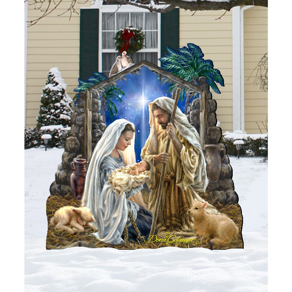 Glory to God Nativity Outdoor Decor by D. Gelsinger