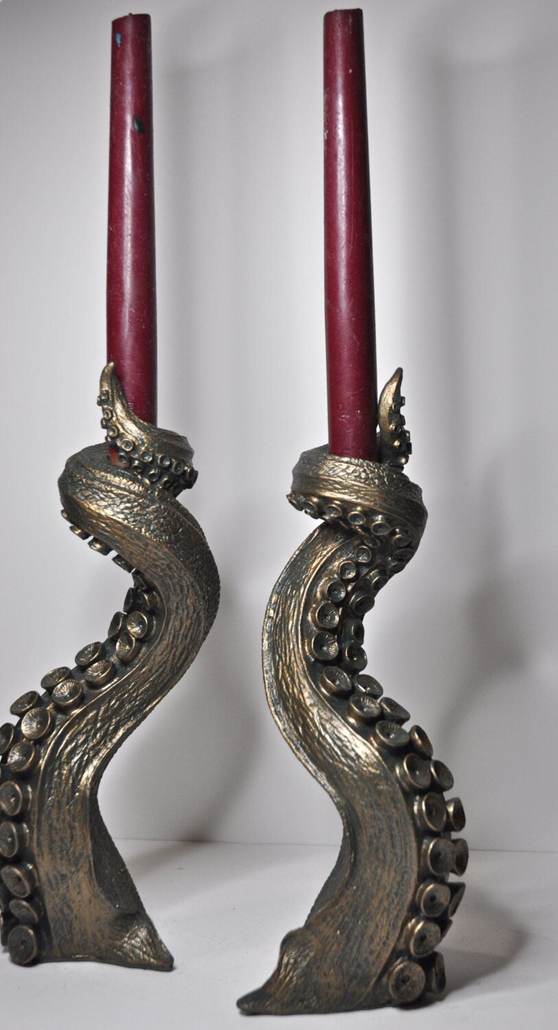 Tentacle Candlestick Holder | Hand Sculpted Resin