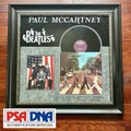 PAUL MCCARTNEY * PSA * ABBEY ROAD Beatles Album * Autograph LP SIGNED Display