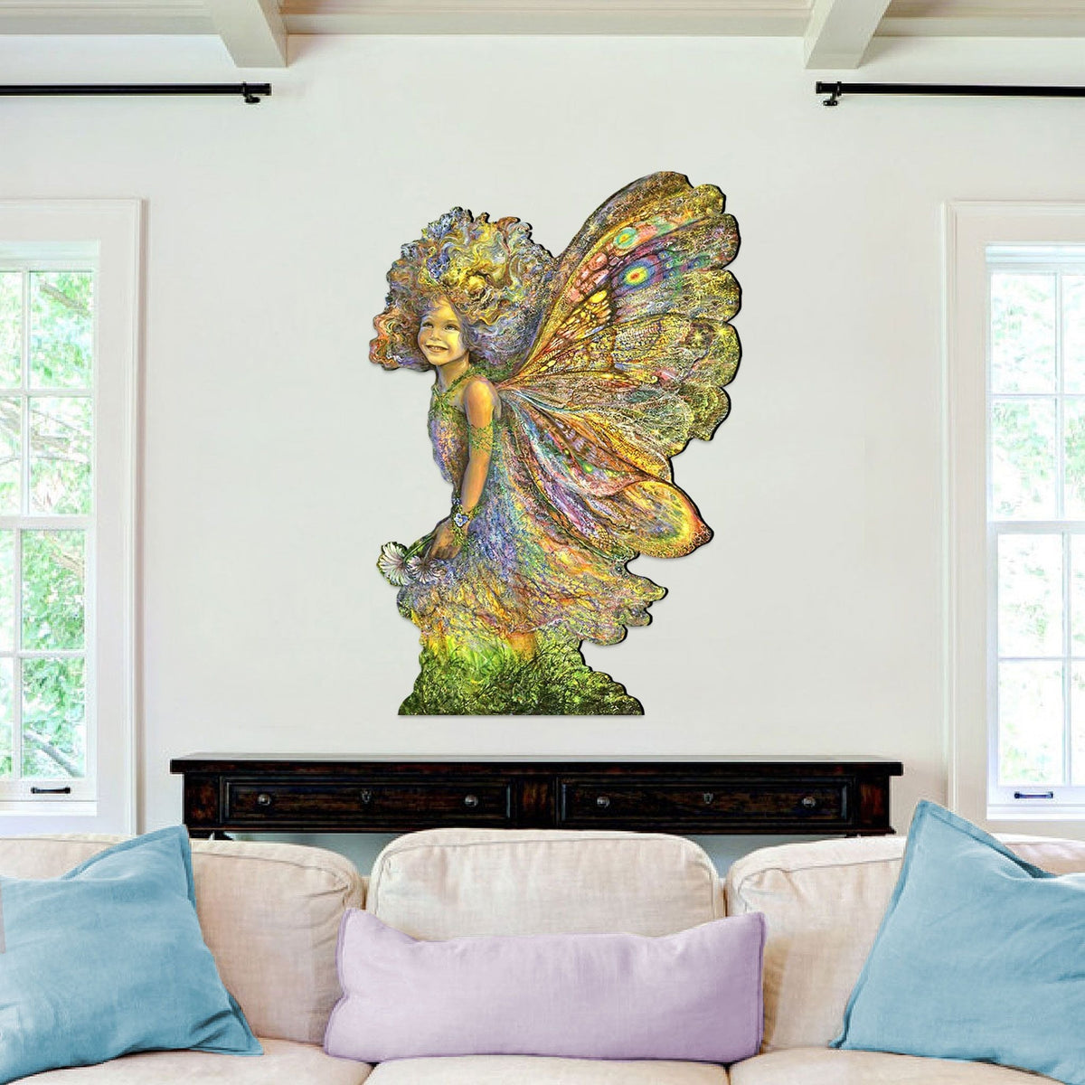 Fairy Holiday Outdoor Yard Sign Josephine Wall