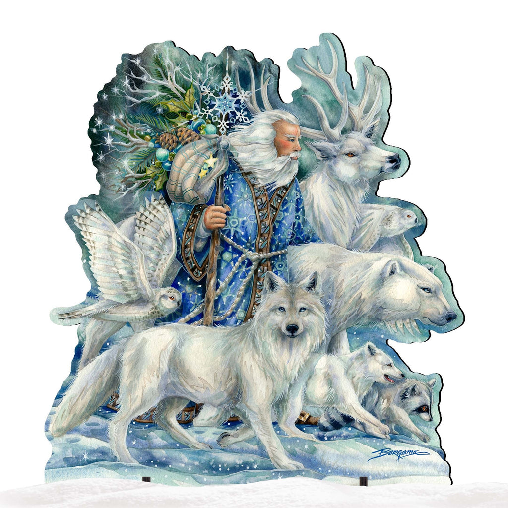 Cool Winds Father Winter Animals Wildlife Outdoor Decor