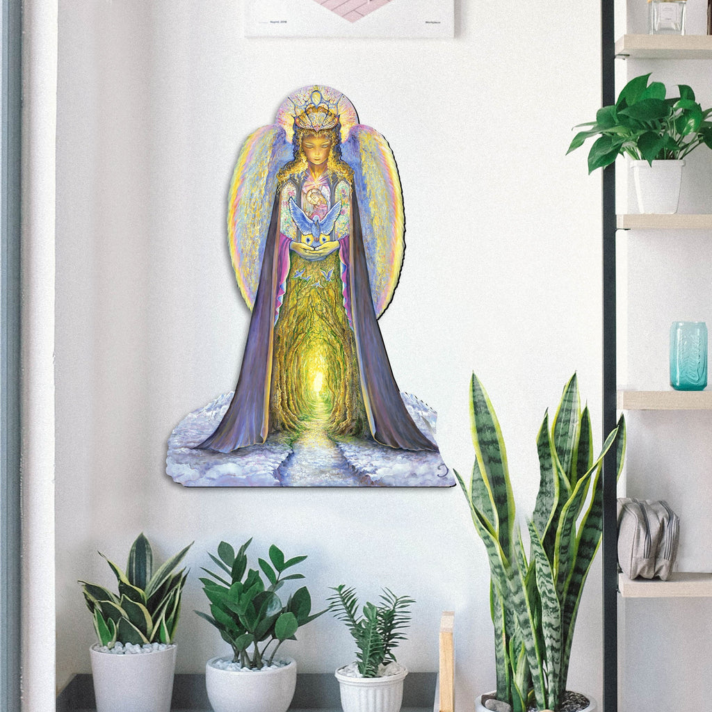 The Angel and the Bluebird Holiday Outdoor Yard Sign
