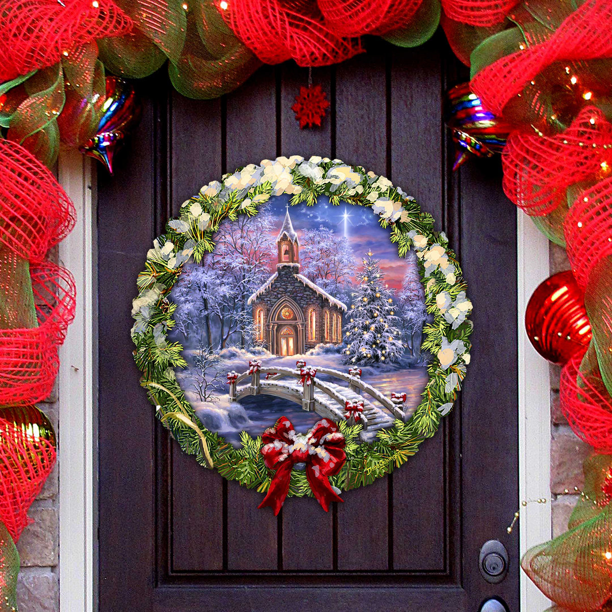 O Come Emmanuel Holiday Door Decor