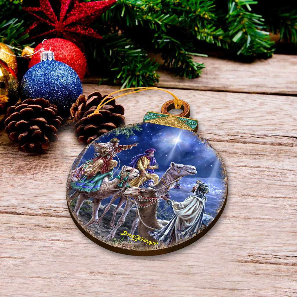 Handcrafted Christmas Ornaments Set of 6 - The Nativity Story Ornaments Set