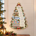 Twelve Days of Christmas Wooden Door Hanger