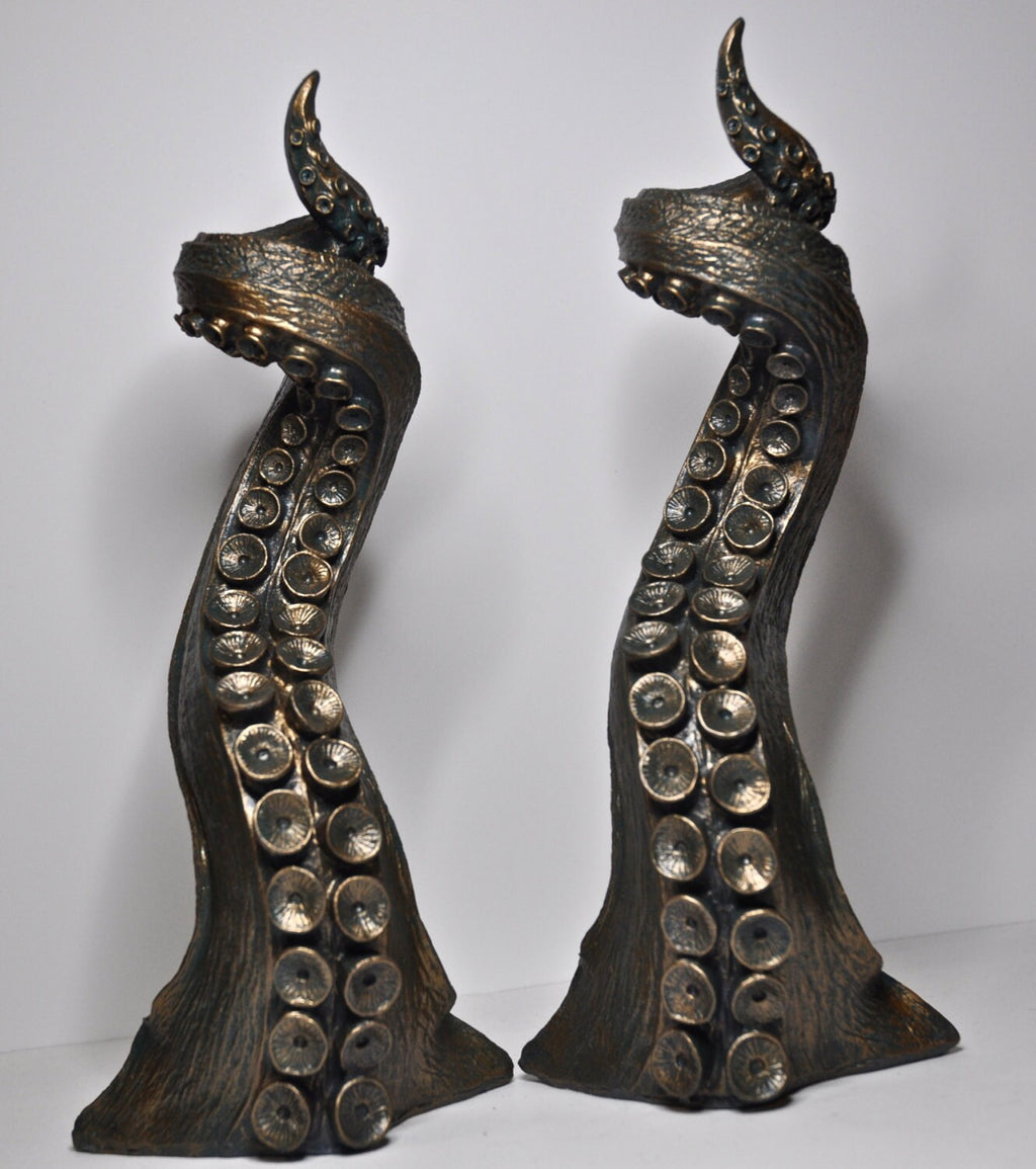 Tentacle Candlestick Holder | Hand Sculpted Resin