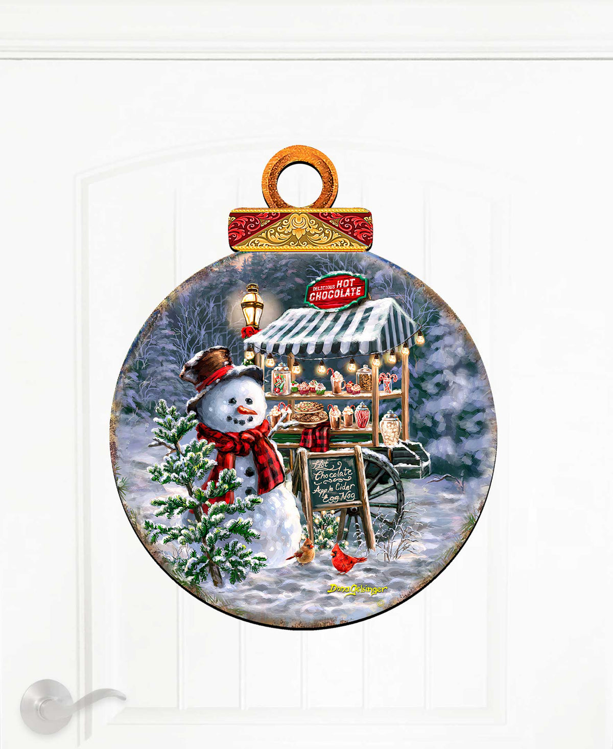 Hot Chocolate Stand - Frosty Fun Holiday Door