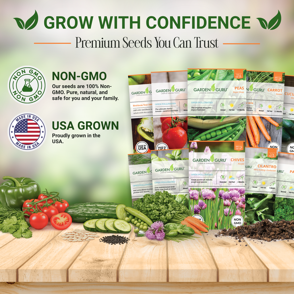 Vegetable & Herb Seed Set - Non-GMO Heirloom