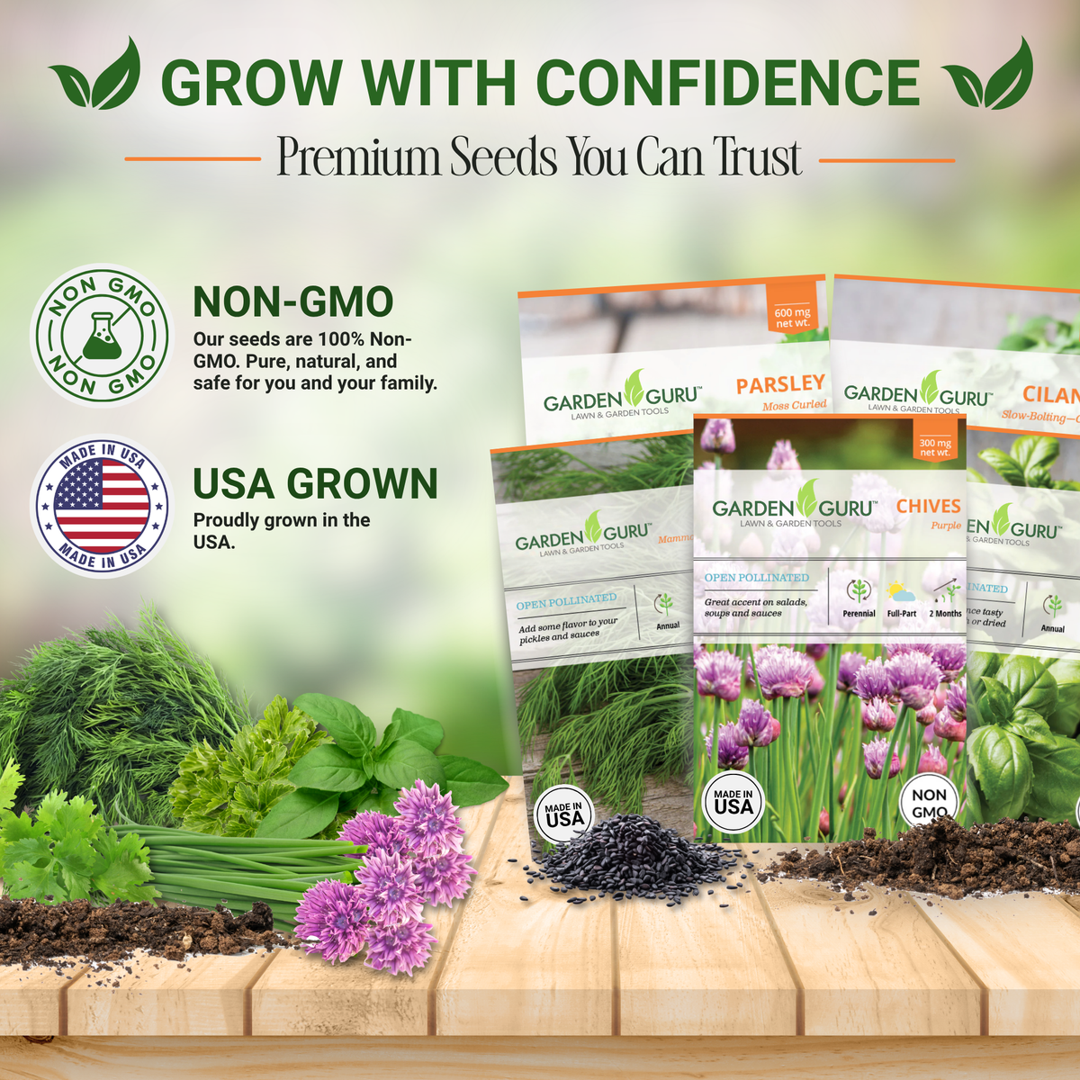Herb Seed Set - Non-GMO