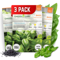 Genovese Sweet Basil Seeds 3-Pack - Non-GMO