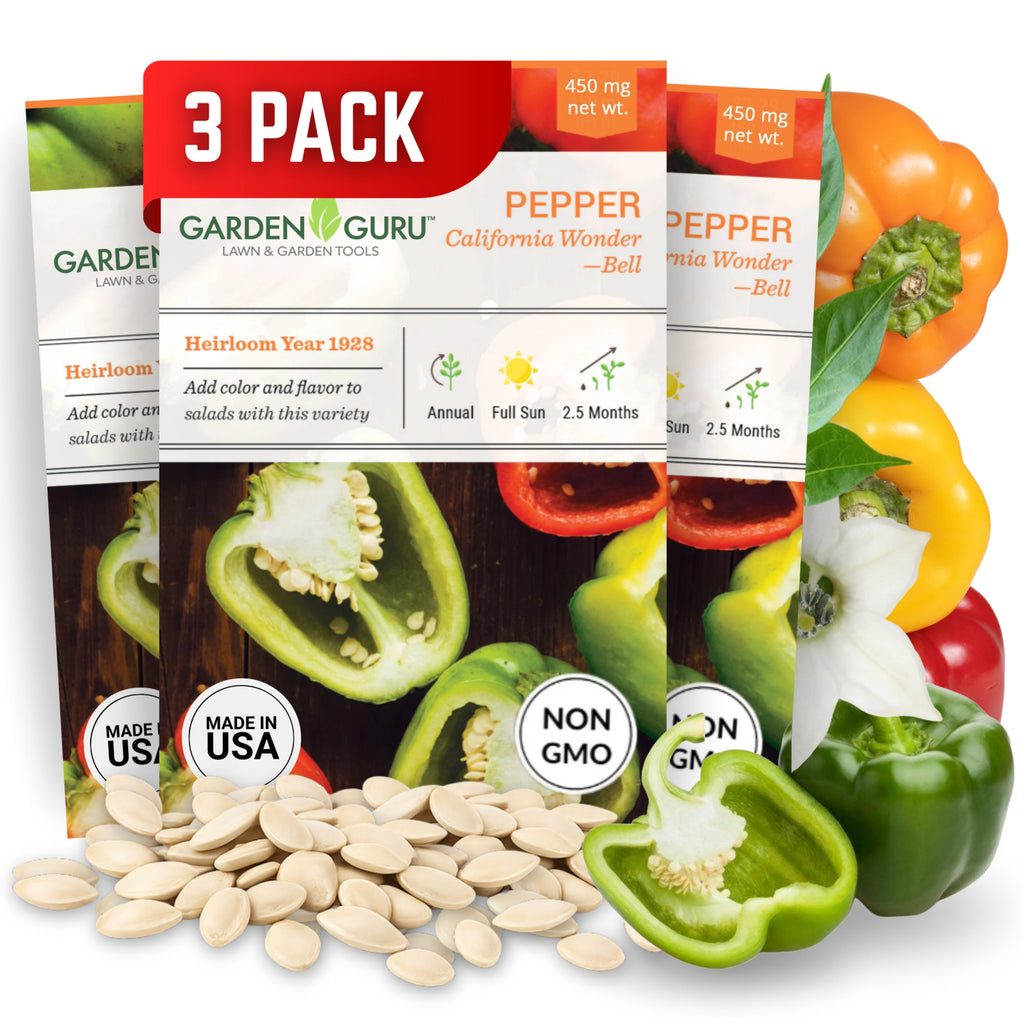 California Wonder Bell Pepper Seeds 3-Pack - Non-GMO