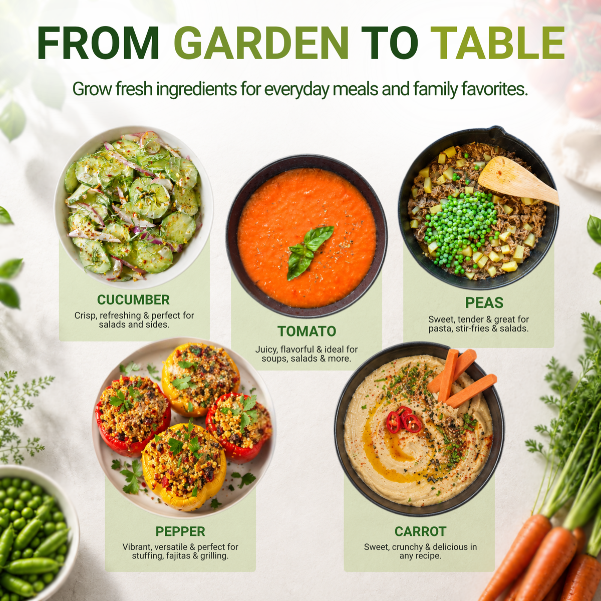 Vegetable Seed Set - Non-GMO Heirloom