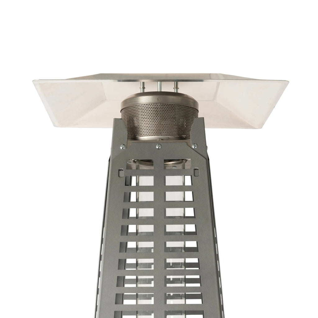 Modern Pyramid Flame Patio Heater, Black