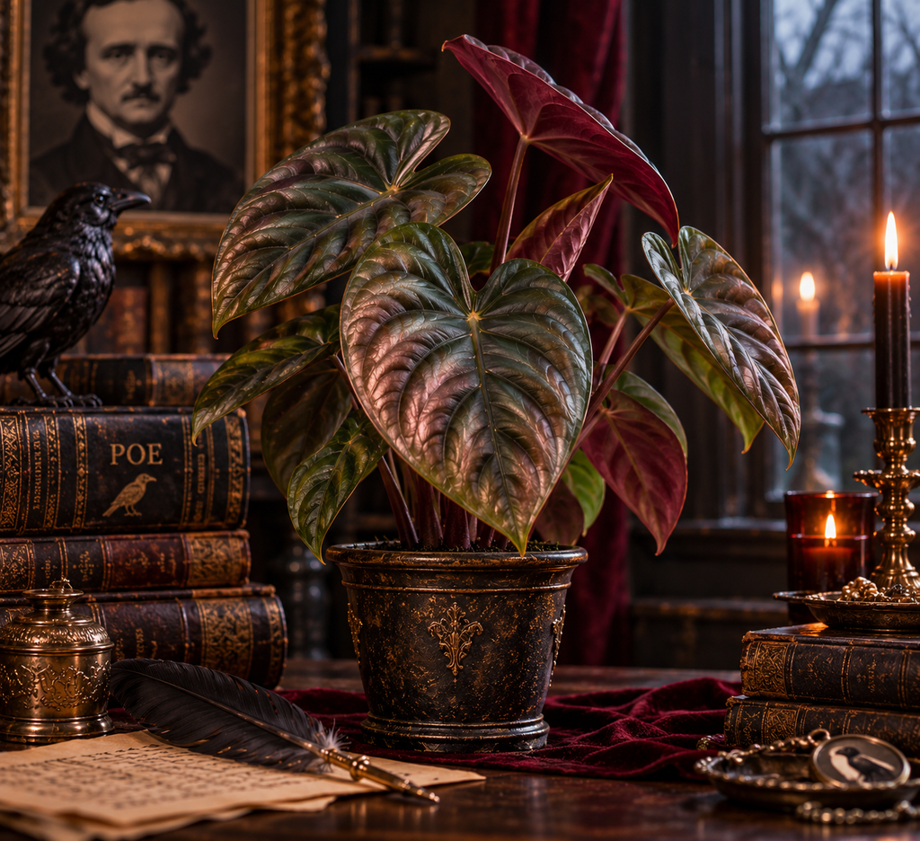 Edgar Allan Poe | Alocasia 'Red Secret'