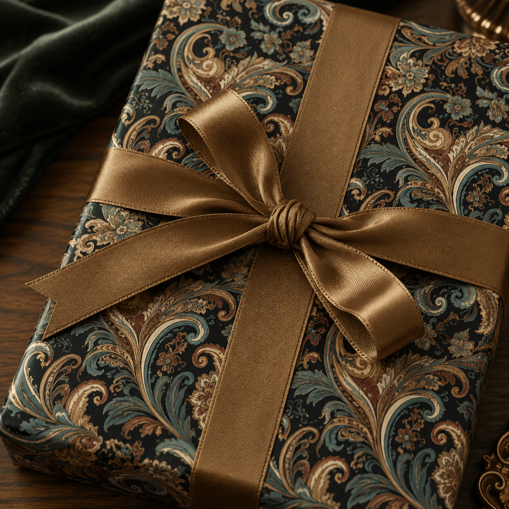 Midnight Baroque Wrapping Paper