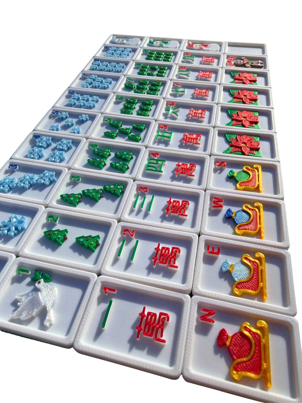 Travel Mahjong Tiles - Christmas