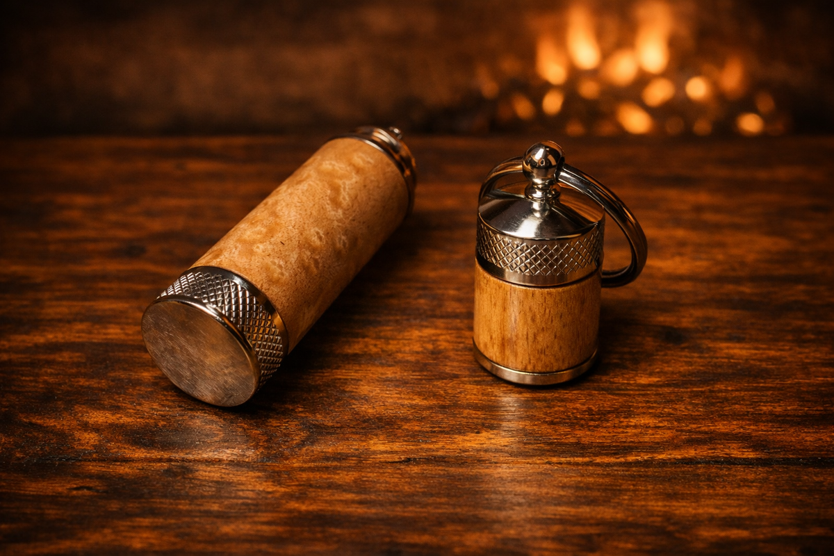The Night Thinker | Handcrafted Leather & Wood Gift Set