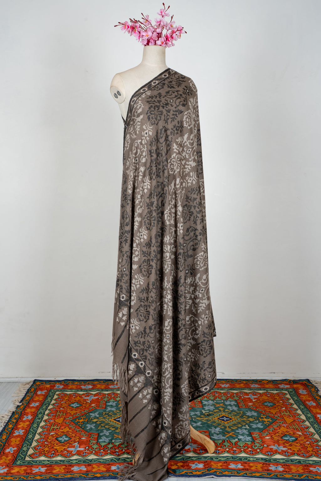 3 yards Kani Pure Pashmina Hand Woven Shawl