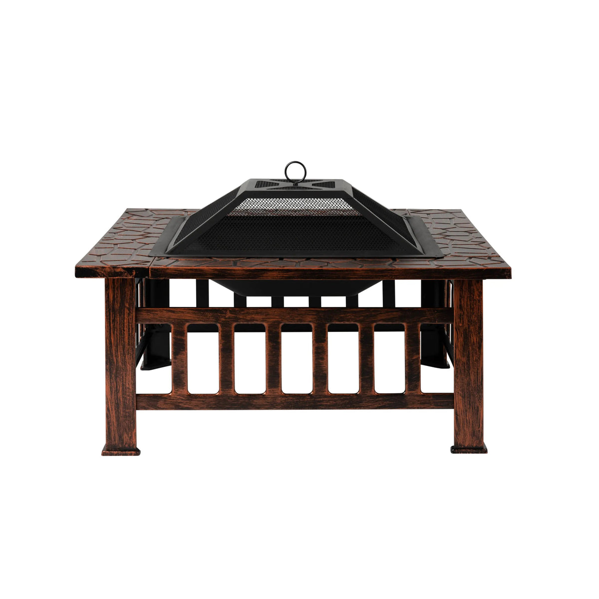 Foxdale Square Wood Burning Fire Pit