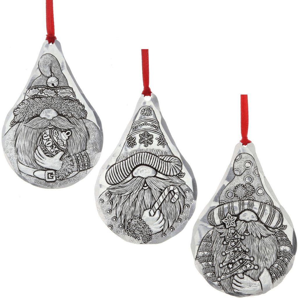 Gnome Christmas Ornament Set - 3 Piece