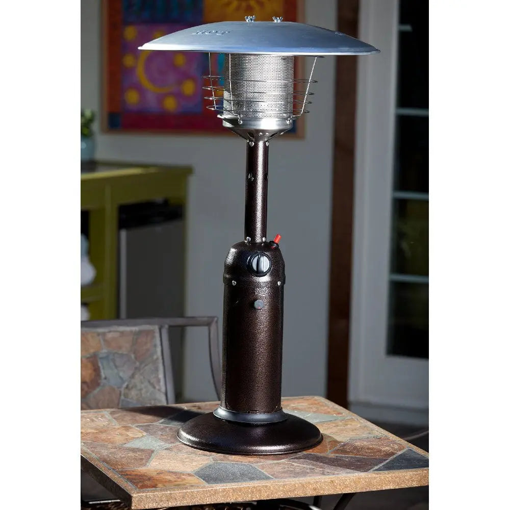 Hammered Bronze Finish Table Top Patio Heater