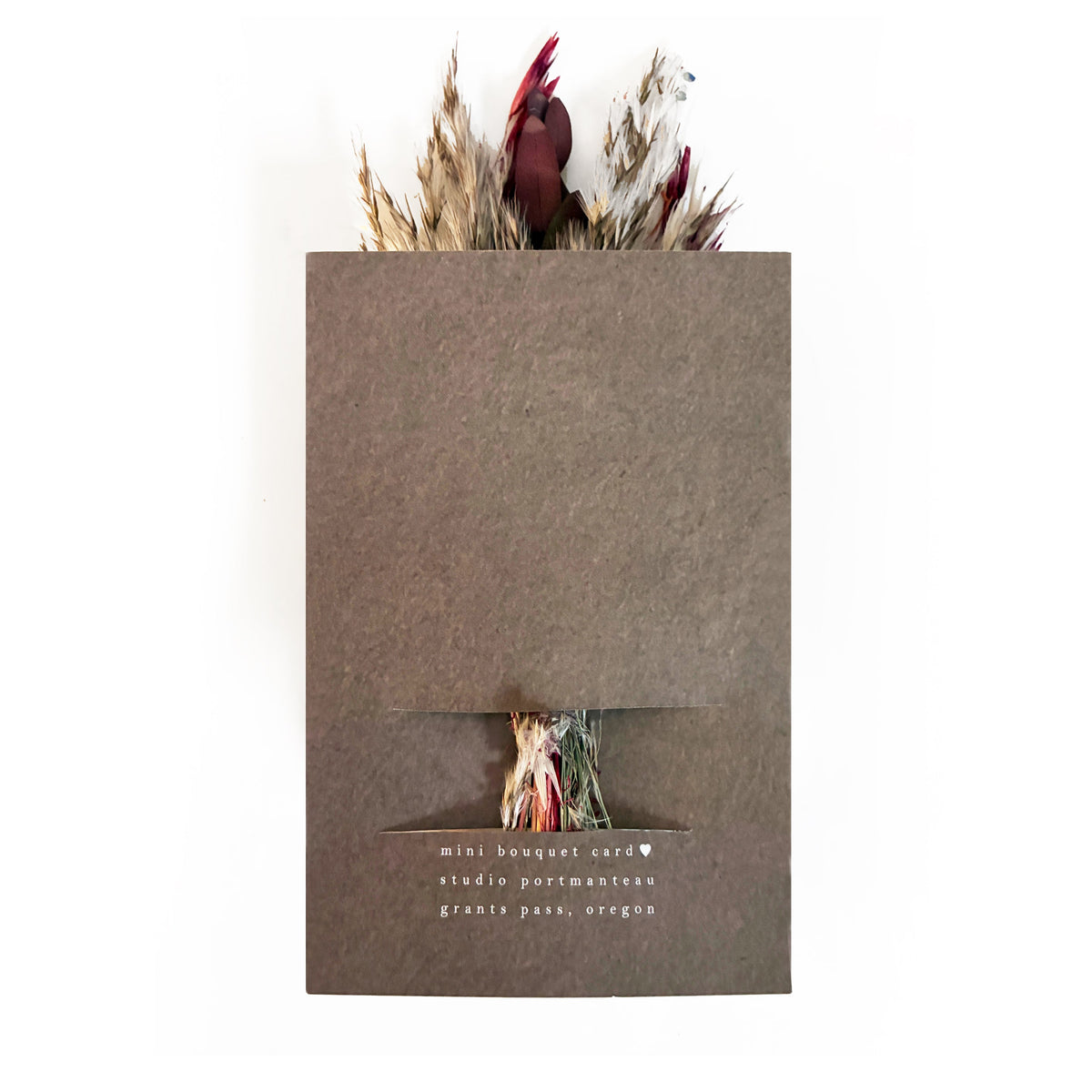 Thinking of You Mini Bouquet Card | Dried Floral Greeting