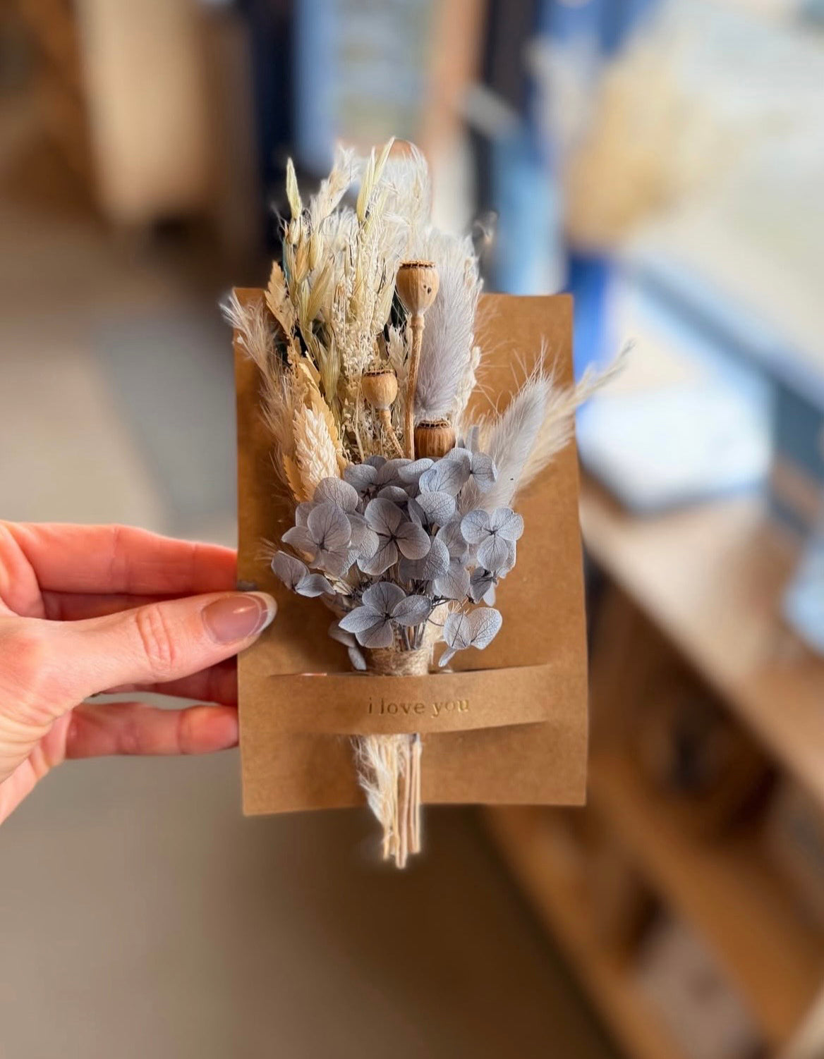 Thinking of You Mini Bouquet Card | Dried Floral Greeting