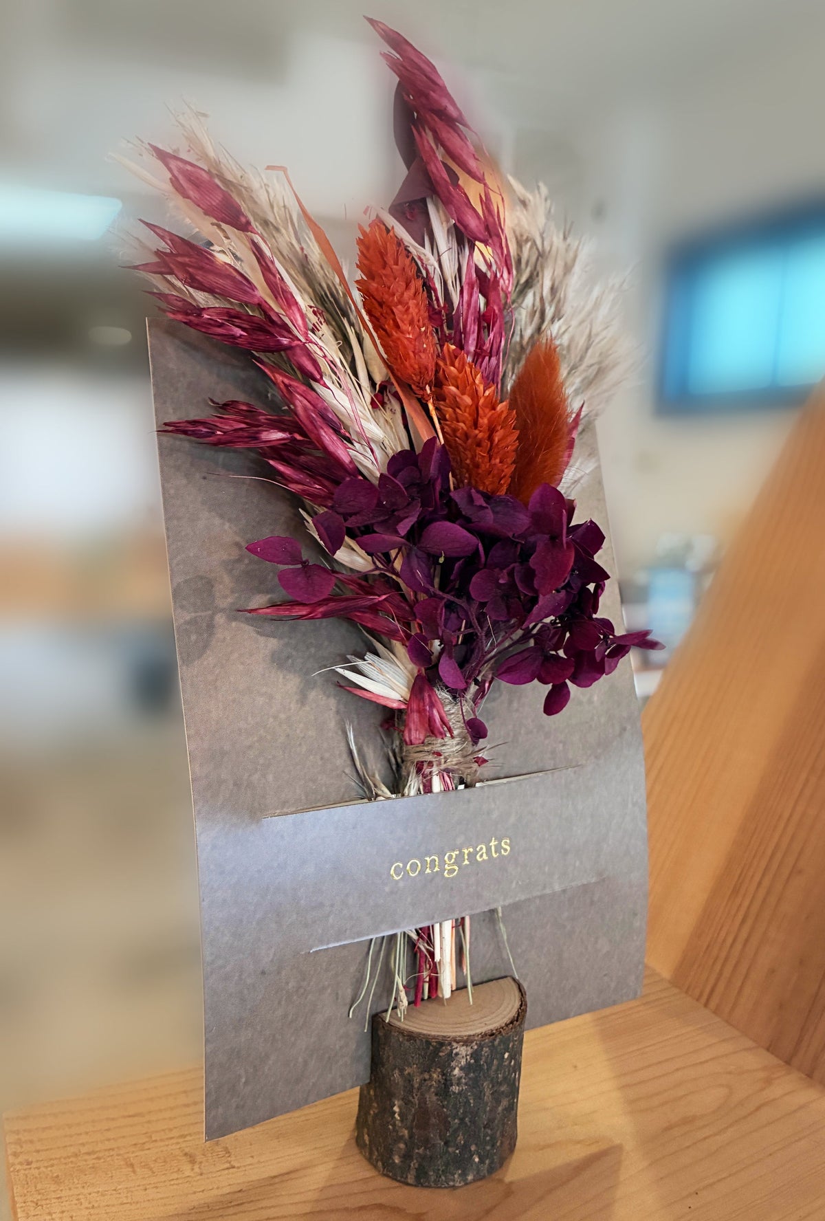 Thinking of You Mini Bouquet Card | Dried Floral Greeting