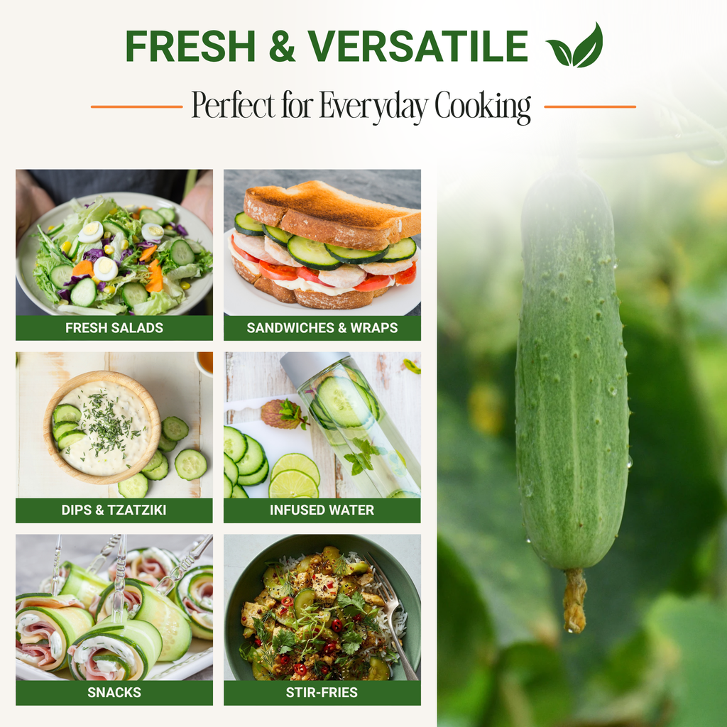 Marketmore 76 Cucumber Seeds 3-Pack - Non-GMO