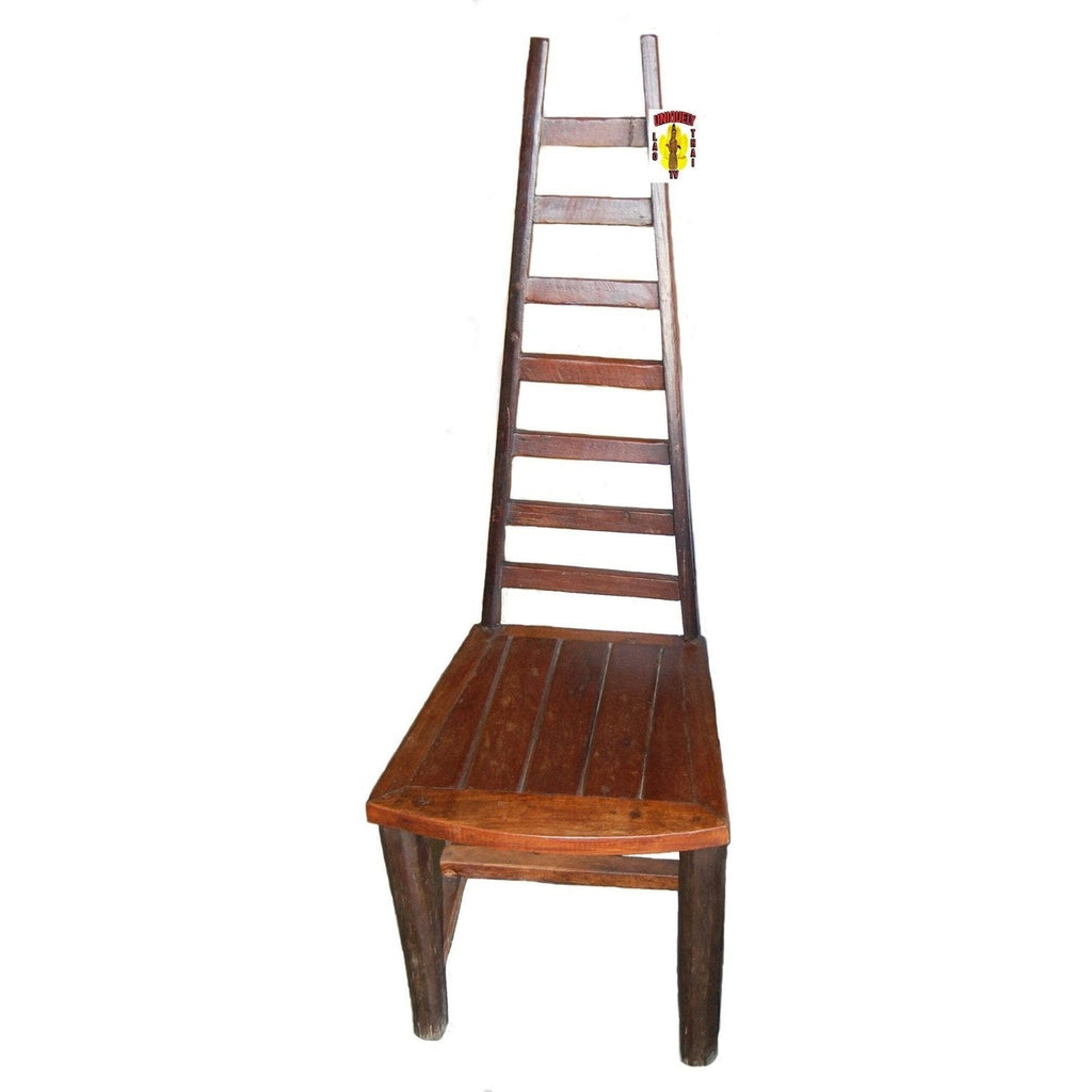 The Towering Ladderback Chair | Rustic Wood