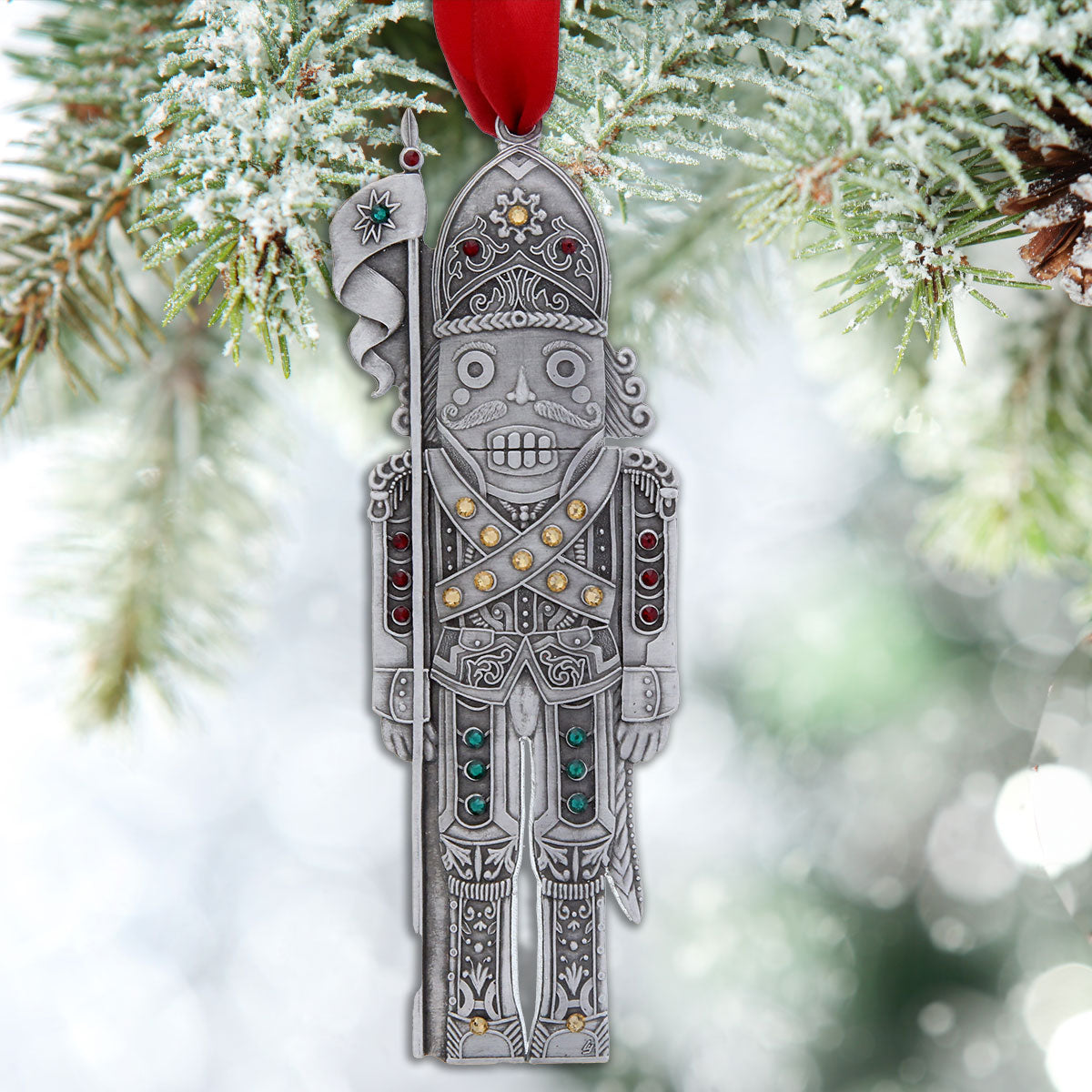 The Nutcracker Knight Christmas Ornament - Aluminum