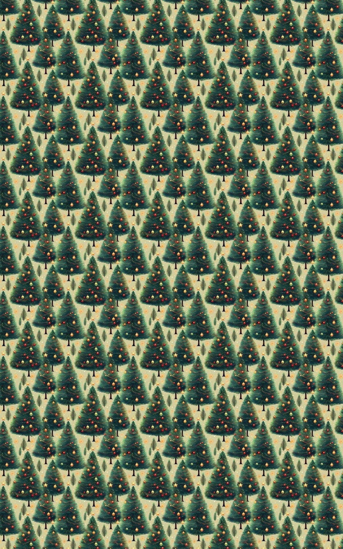 Layered Pines of Joy Wrapping Paper