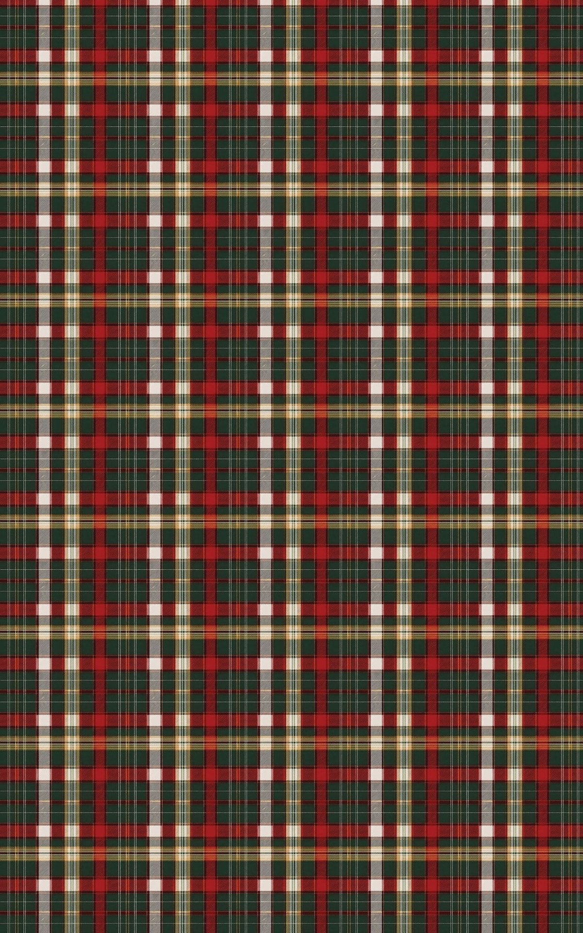 Evergreen Tartan Wrapping Paper