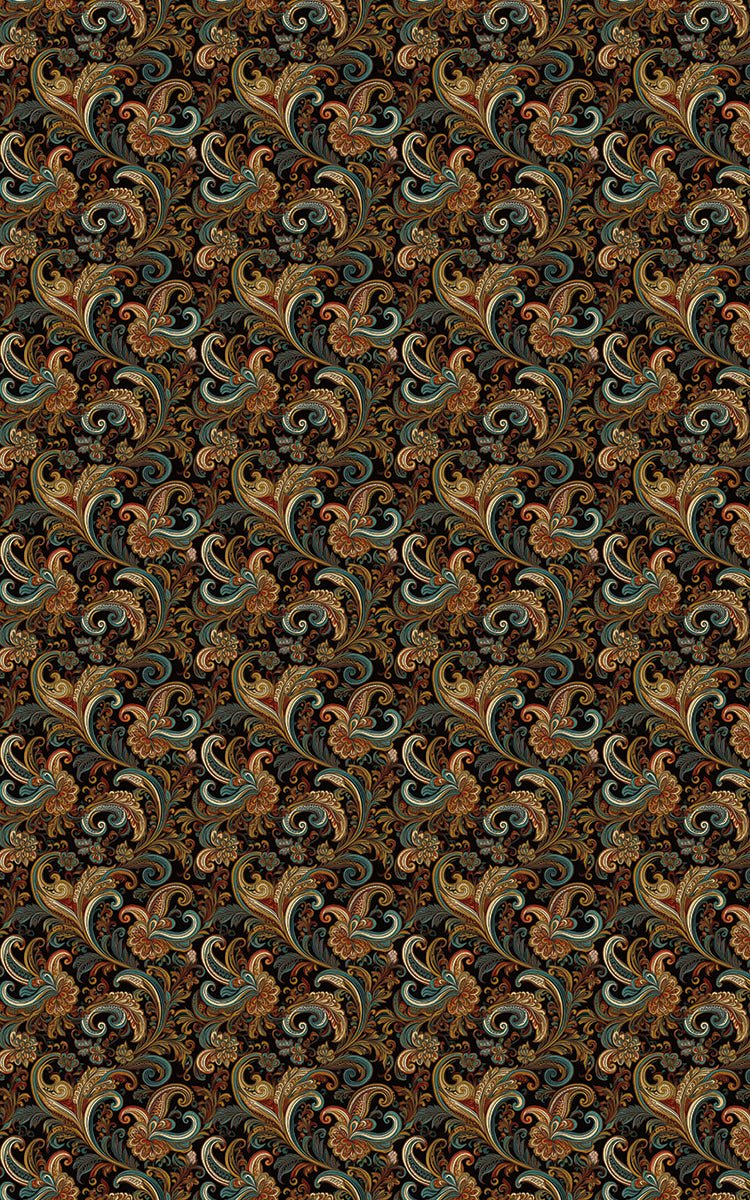 Midnight Baroque Wrapping Paper