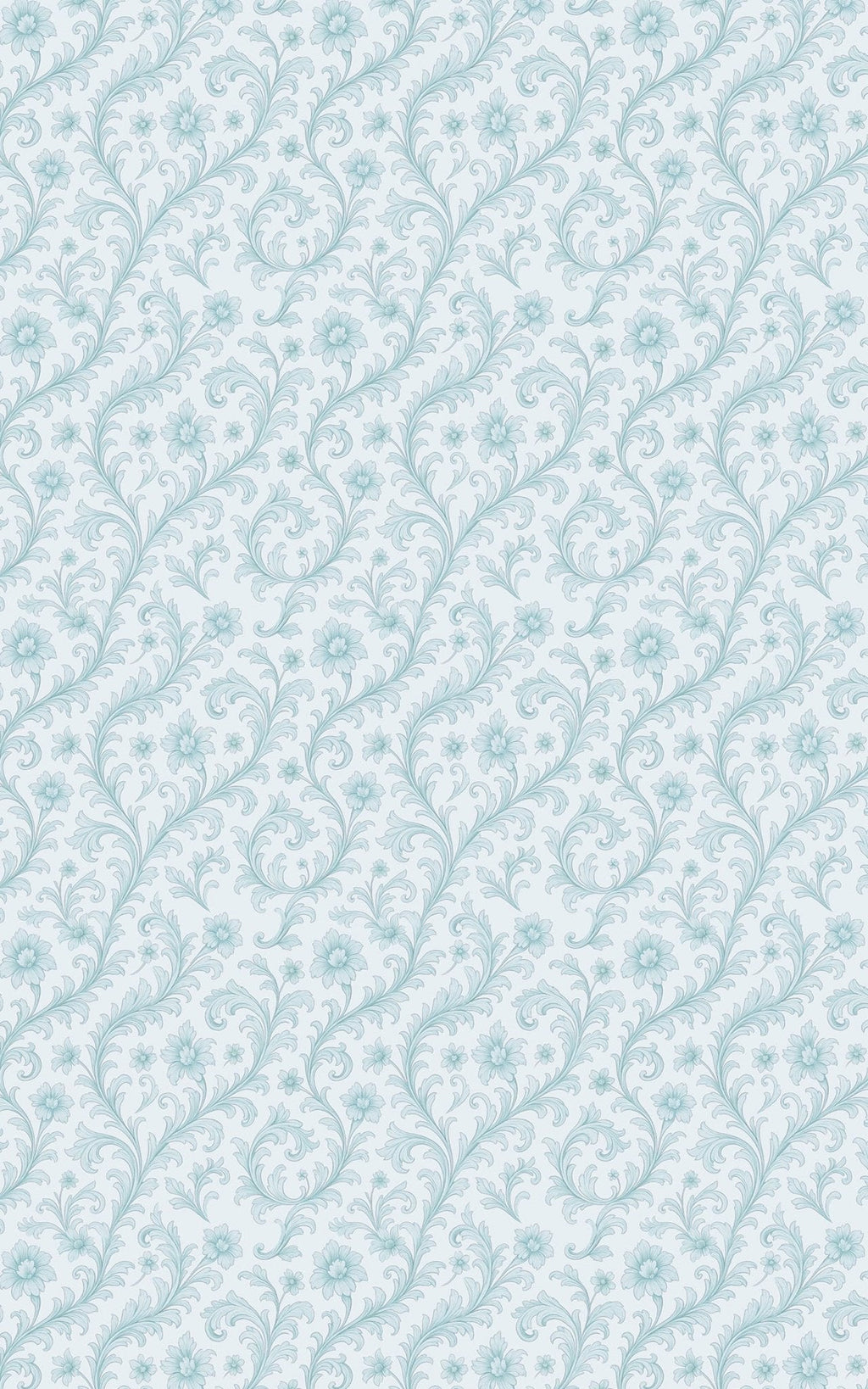 Azure Baroque Wrapping Paper