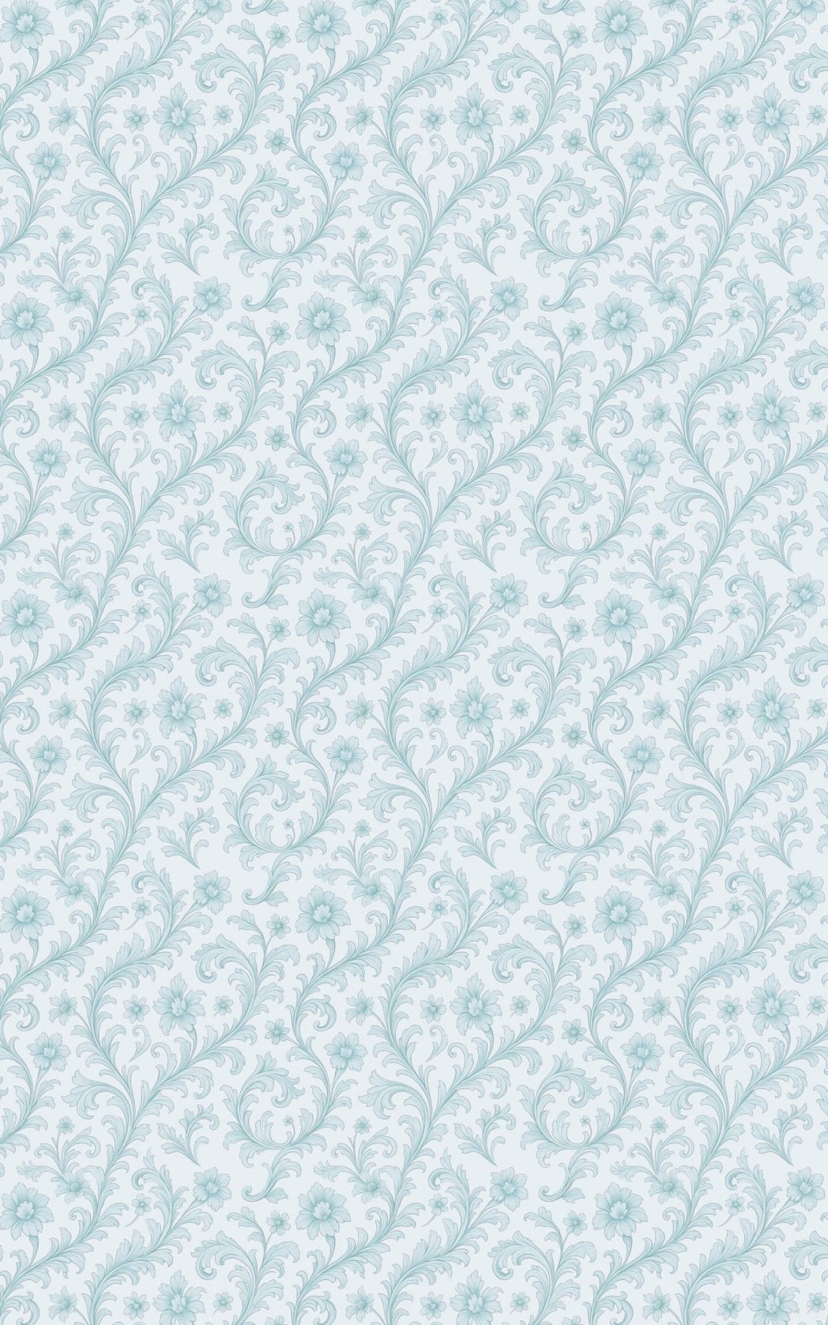 Azure Baroque Wrapping Paper